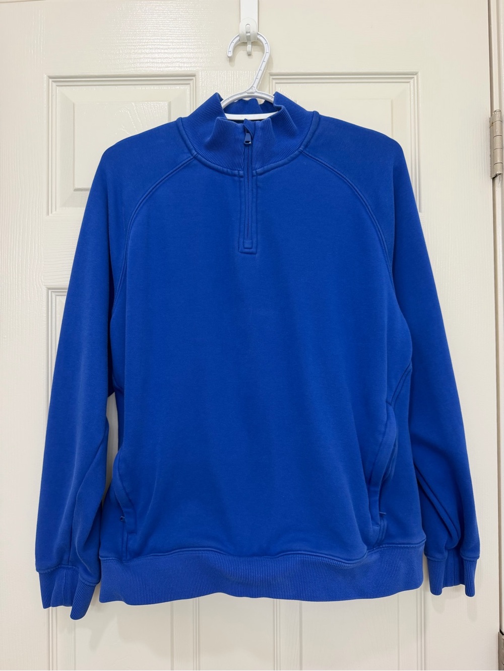 Fabletics Women's Royal Blue Quarter-Zip Pullover